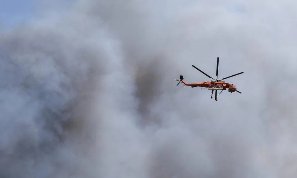 Πιέρια Όρη: Τραυματίστηκε εθελοντής πυροσβέστης κατά τη διάρκεια κατάσβεσης της μεγάλης φωτιάς